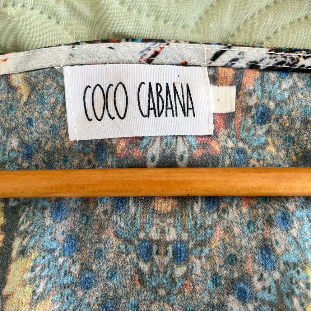 Coco Cabana Flowy Holiday Mini Dress Size M/L - Picture 5 of 6